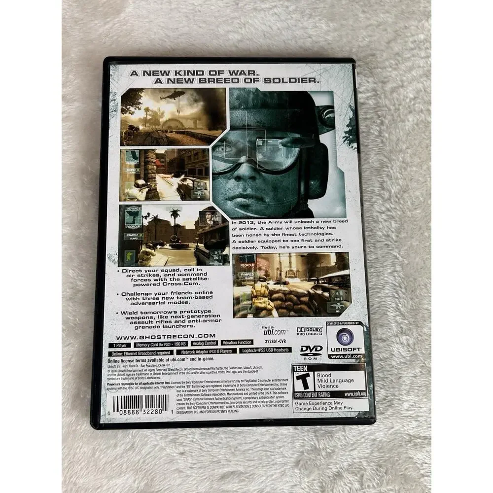 Ghost Recon Advanced Warfighter - Sony Playstation 2 PS2 Pristine CIB Complete